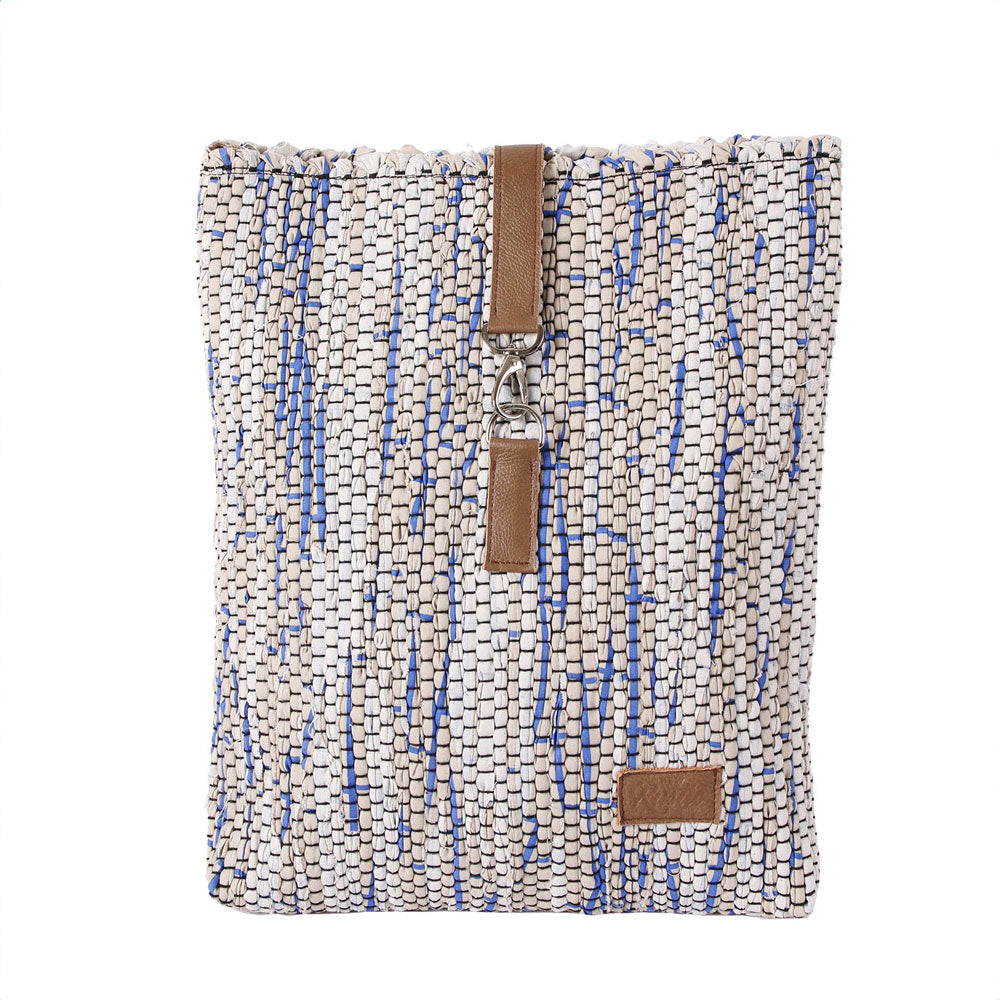 New Rustic バックパック ベージュ×ブルー