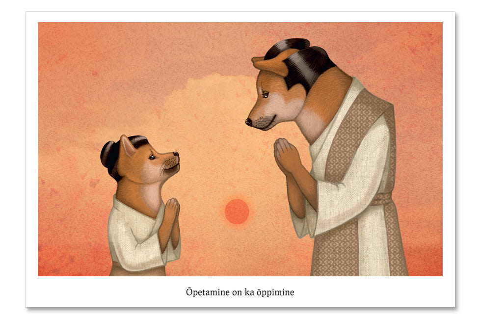 LUCKY LAIKA ポストカード "To teach is also to learn"