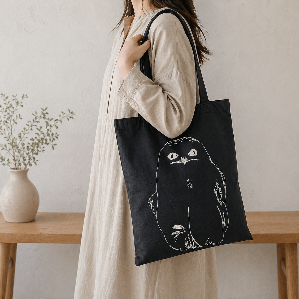 フクロウトートバッグ
