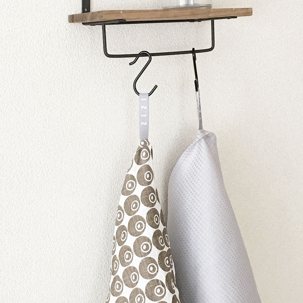 ZIZI リネン ティータオル  ワッフル地